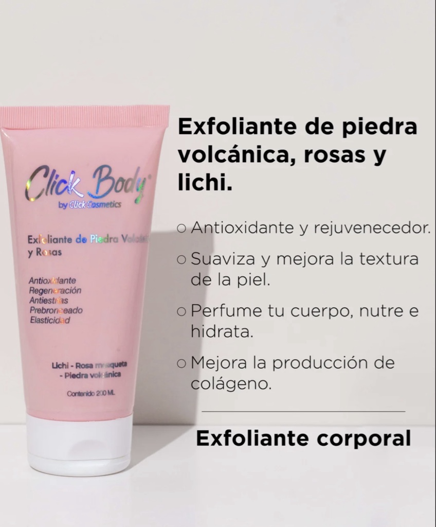 exfoliante corporal click hair
