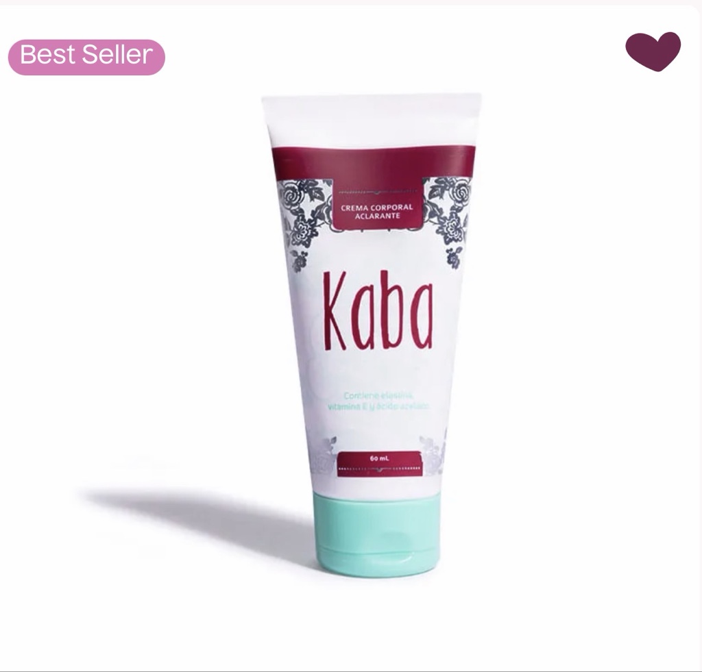 crema corporal aclarante kaba