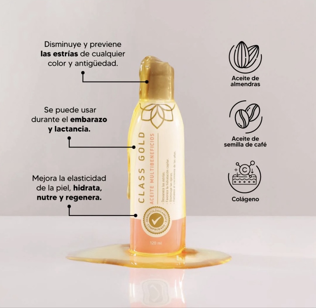 aceite multibeneficios 120ML class gold