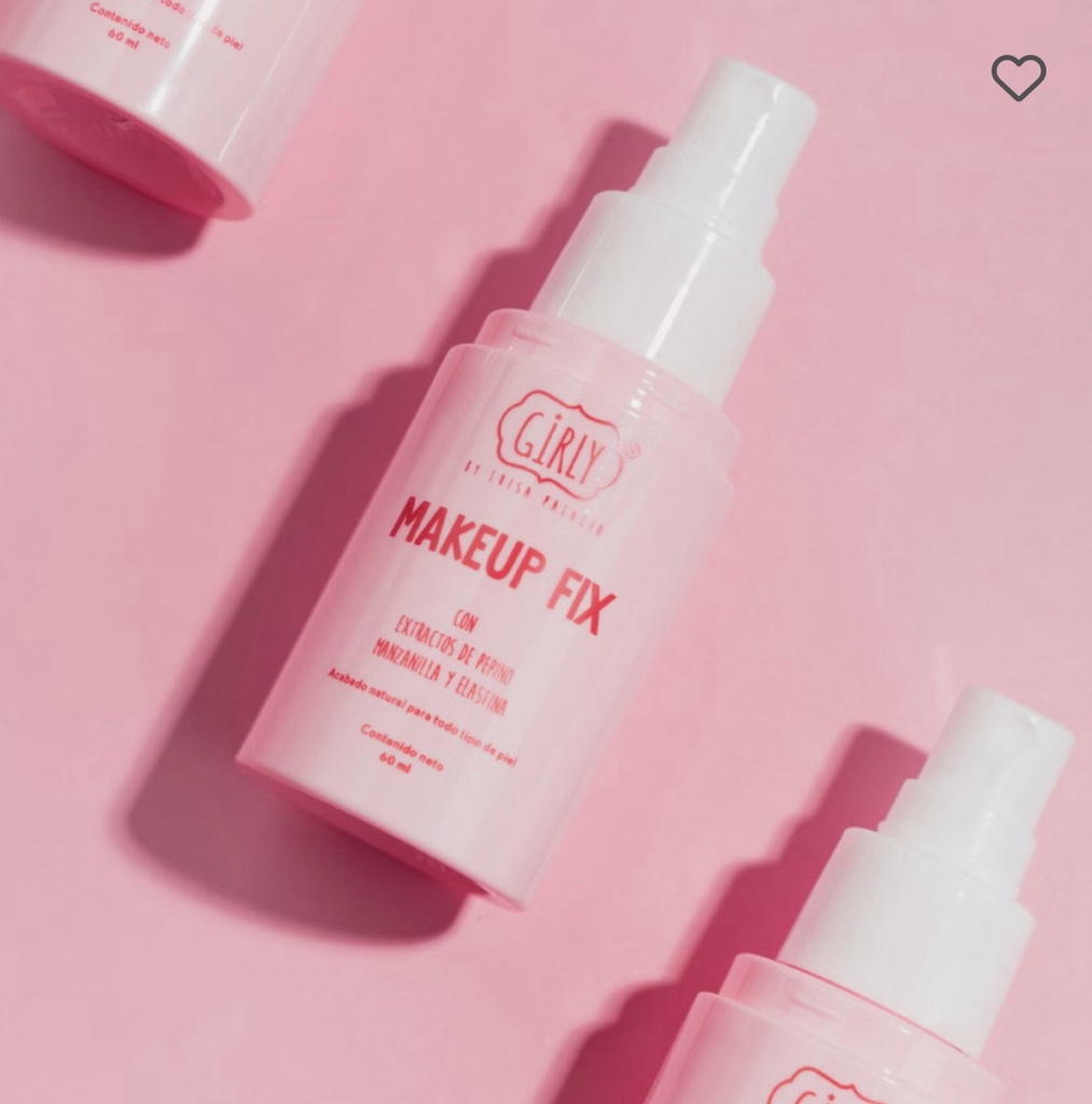 fijador pequeño maquillaje girly