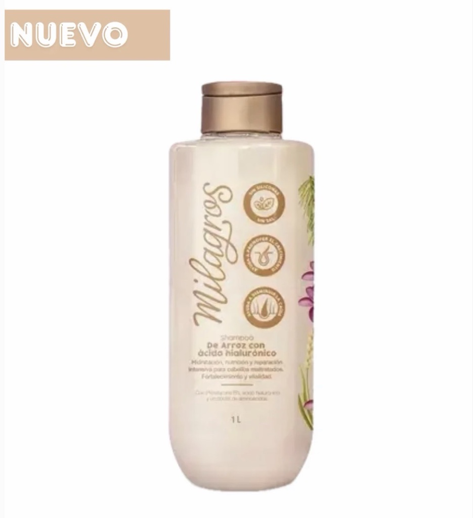 shampoo arroz litro milagros