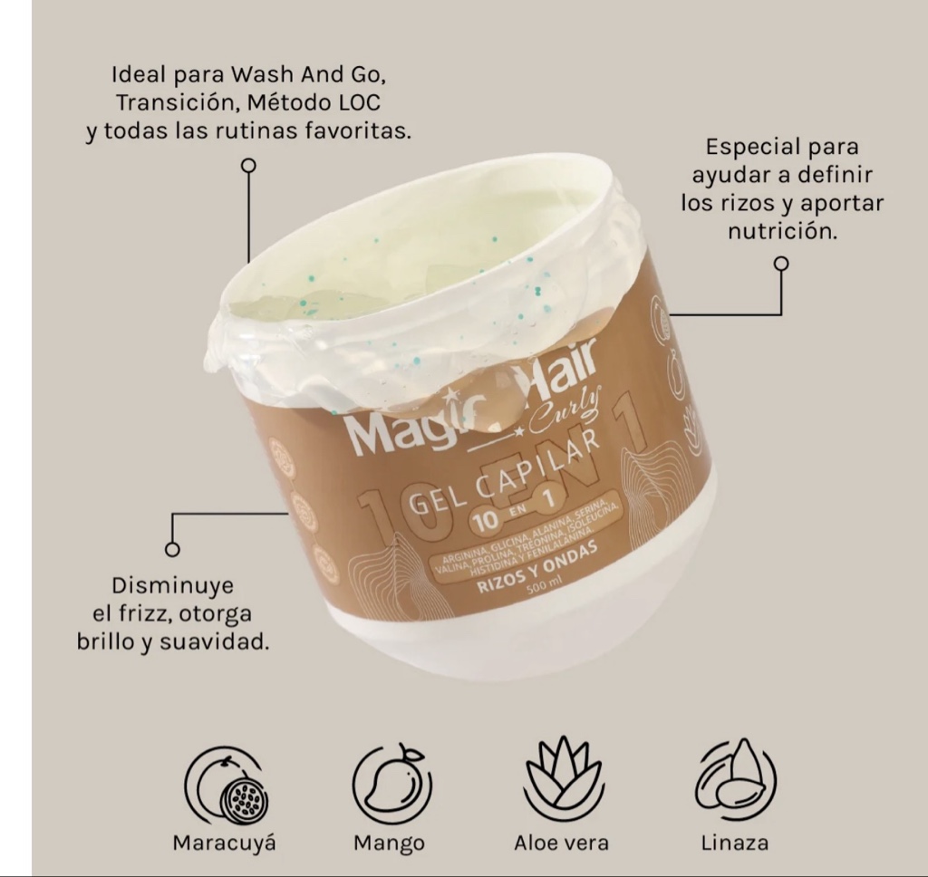 gel capilar 10 en 1 magic hair