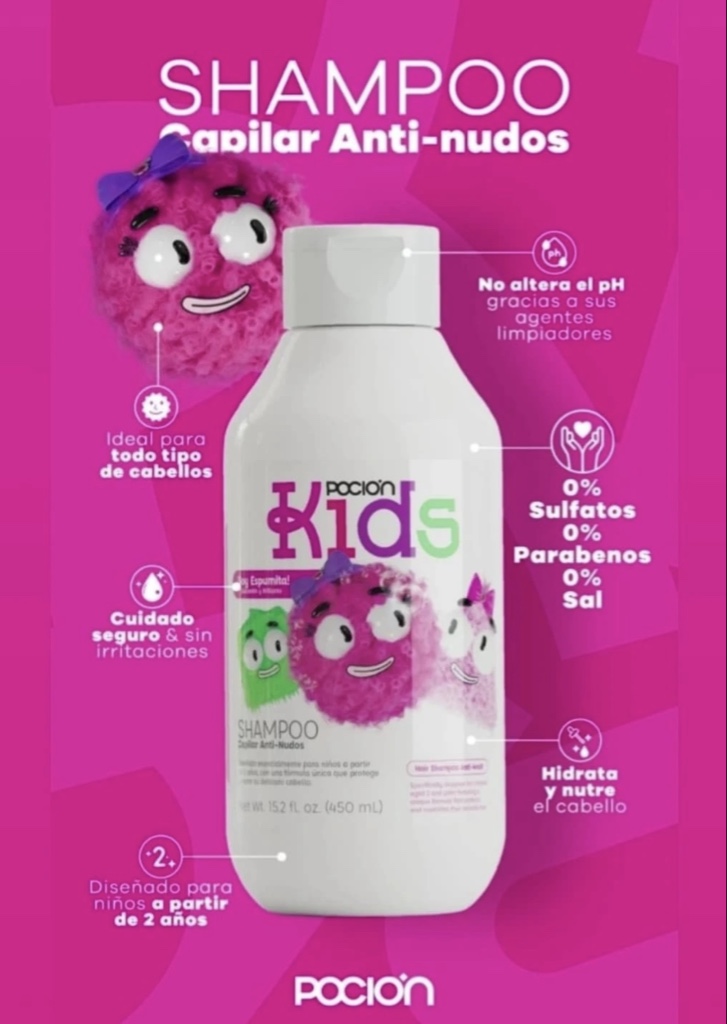shampoo kids pocion