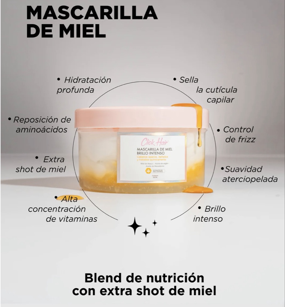 mascarilla miel click hair