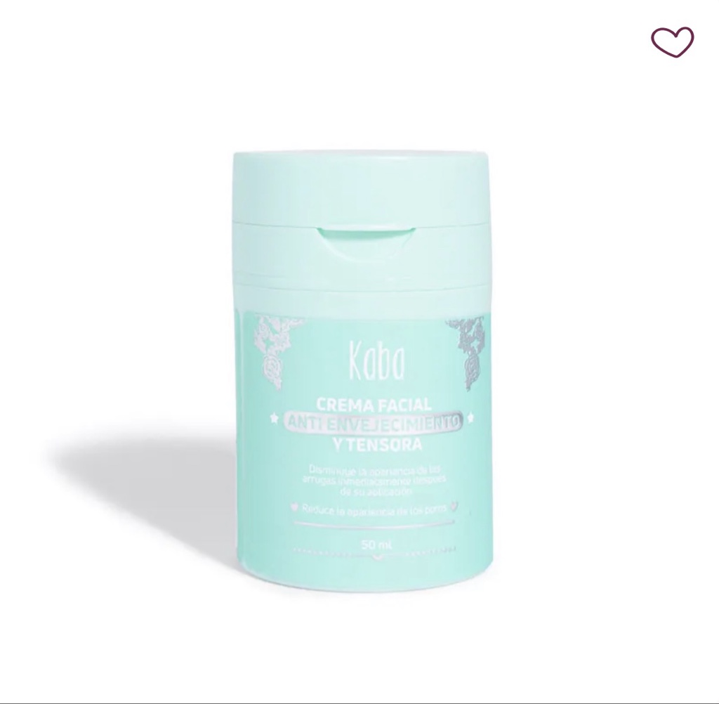 crema facial tensora kaba