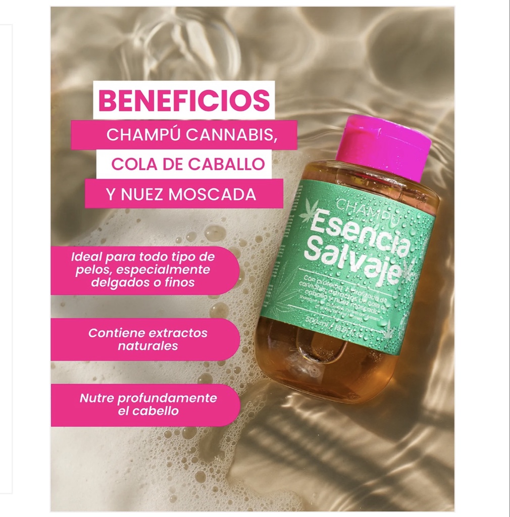shampoo canabis esencia salvaje