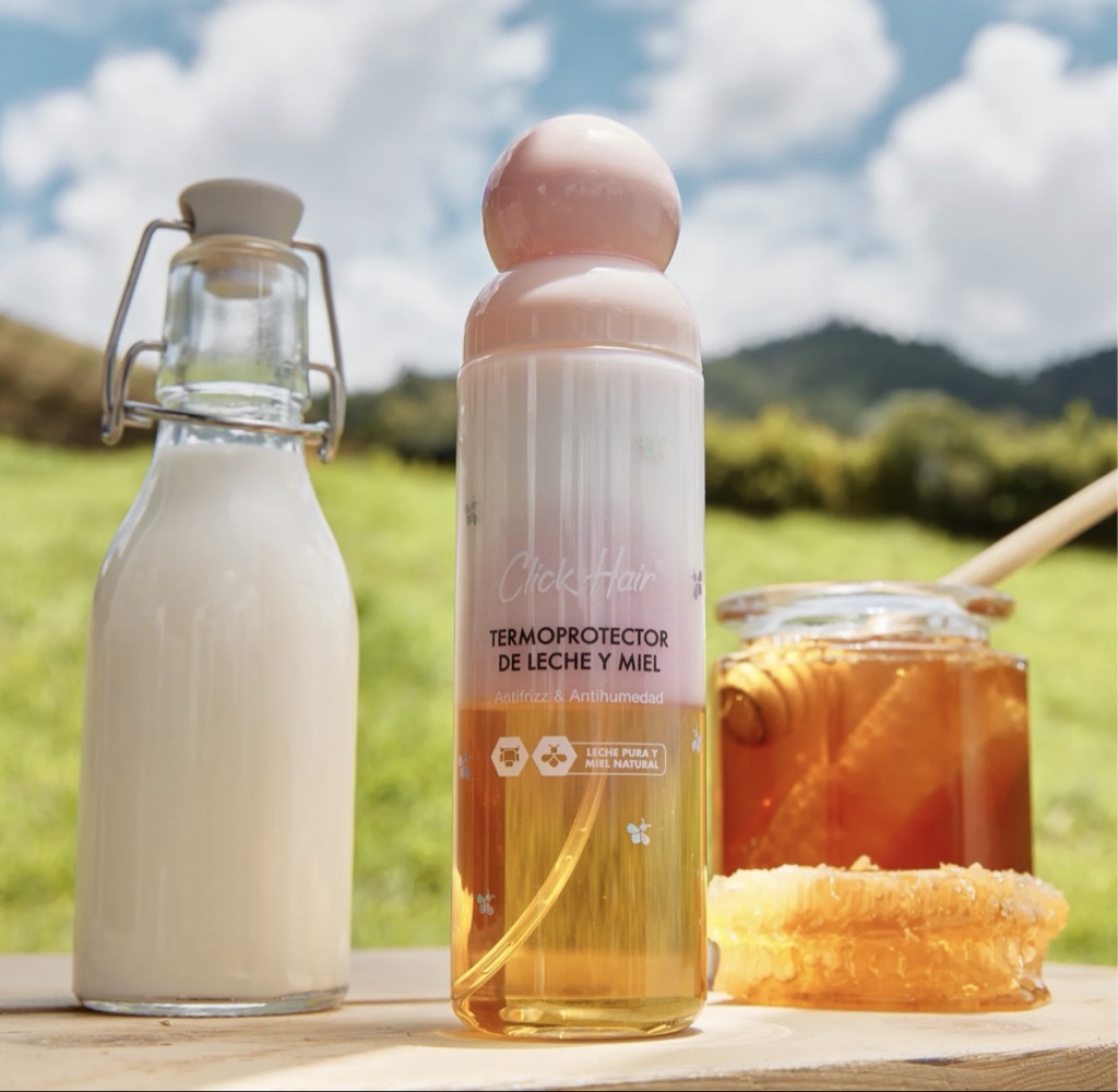 termoprotector leche y miel click hair