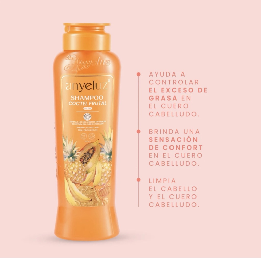 shampoo coctel frutal anyeluz