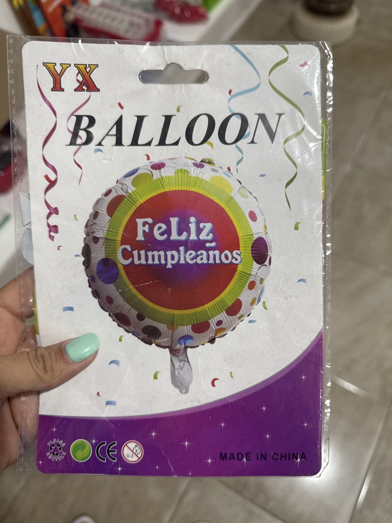 YX globo Feliz Cumpleaños