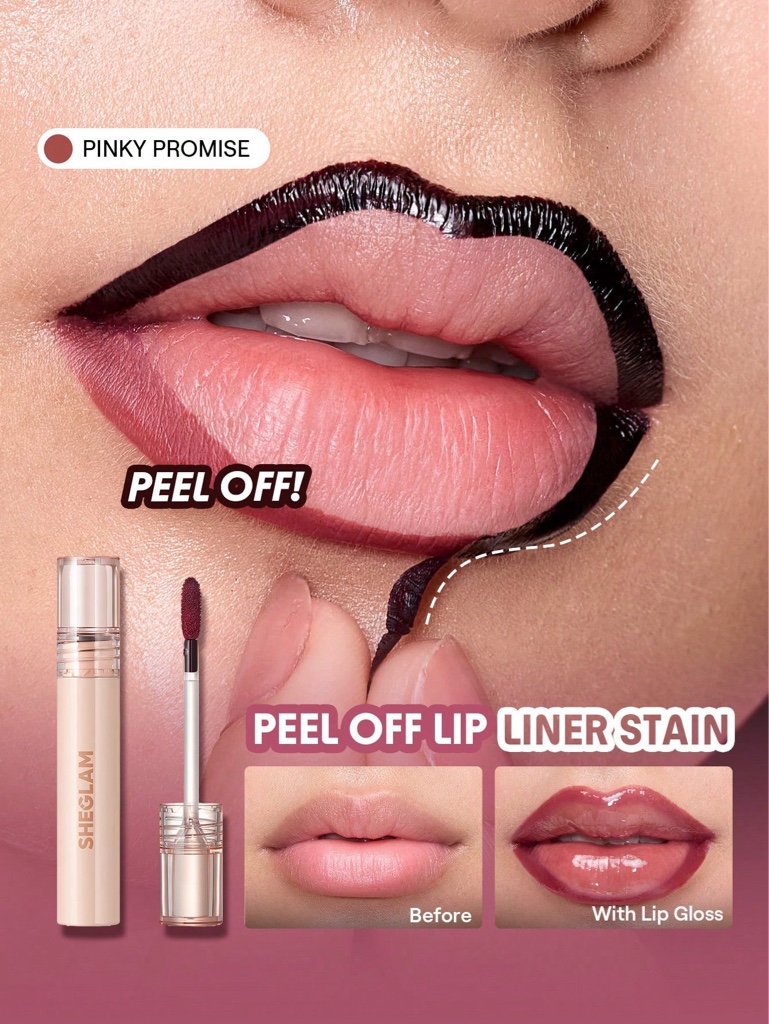 SHEGLAM peel off lip liner stain