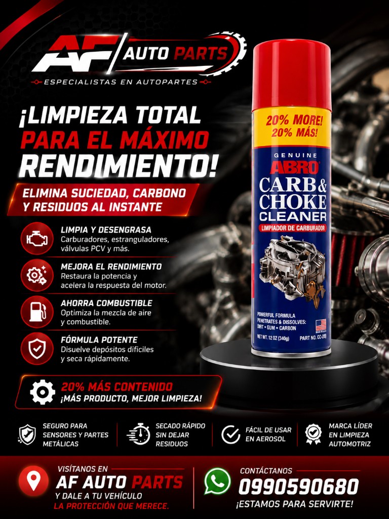 Limpiador de carburador