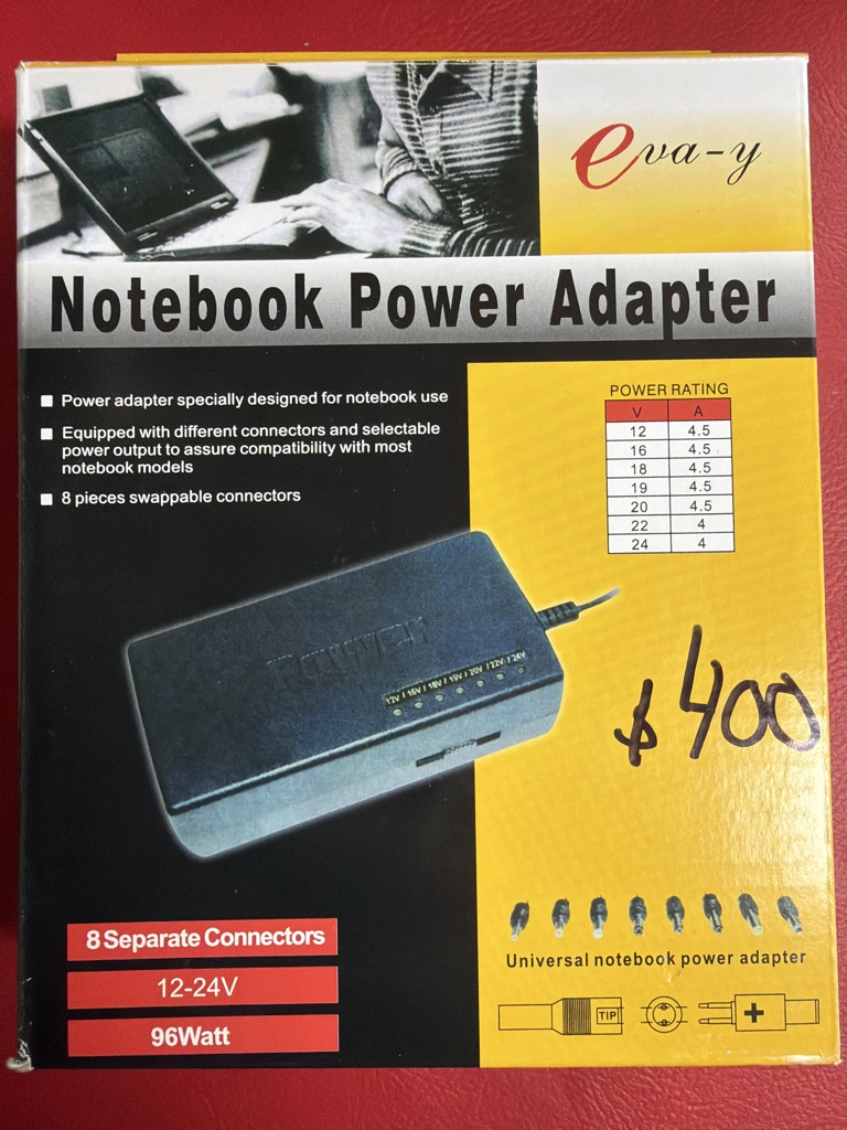 CARGADOR DE LAPTOP MULTIPUNTAS DE 12 A 24V