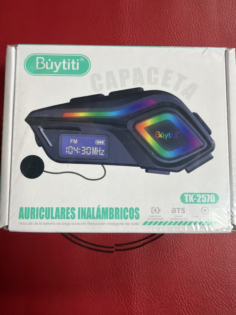 AURICULAR PARA CASCO INALAMBRICO TK-2570 BUYTITI NEGRO
