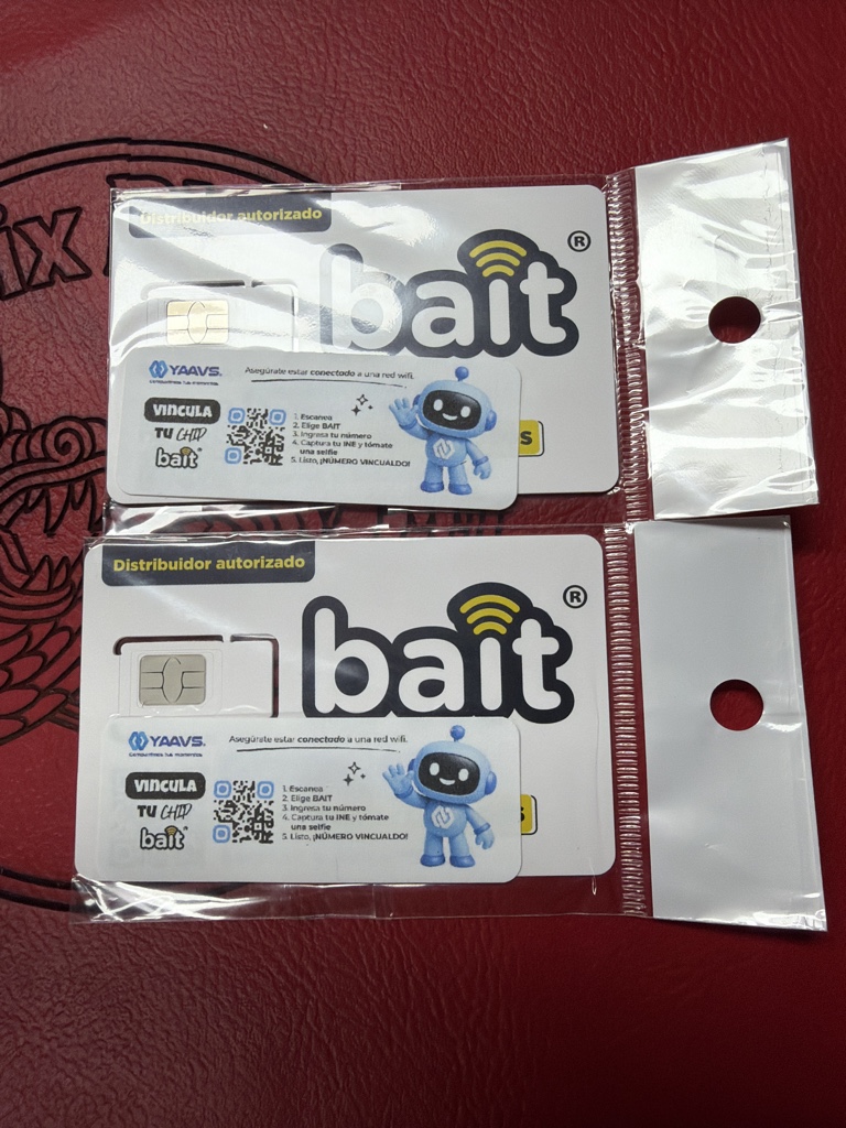CHIP BAIT YAVVS CON $100 DE RECARGA 5GB X 15 DIAS