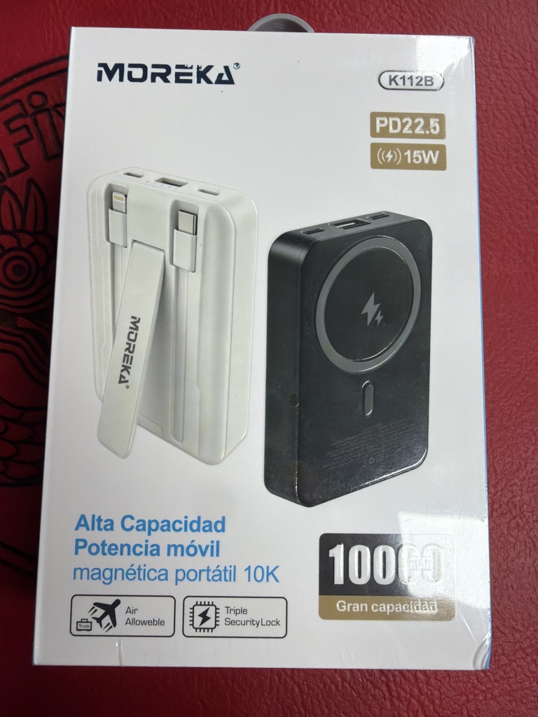 BATERIA PORTATIL MAGSAFE MOREKA 15W 10000MAH K112B
