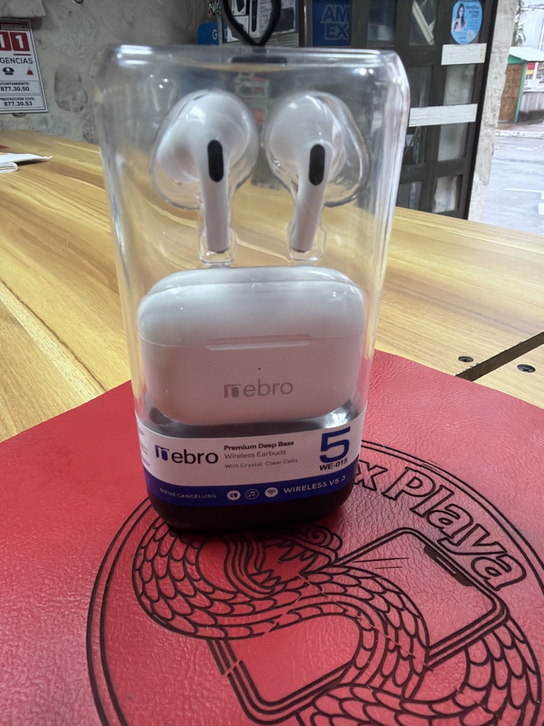 AUDÍFONOS NEBRO AIRPODS WE-015 Bco