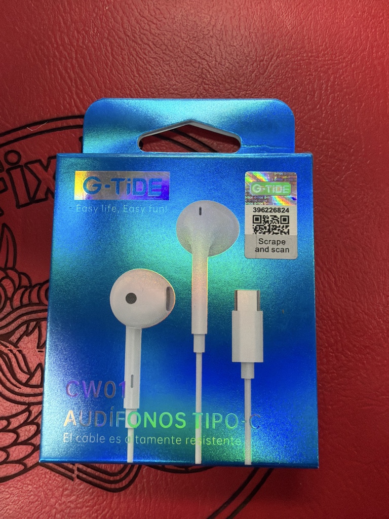 AUDÍFONOS ALÁMBRICOS G-Tide Tipo C CW01