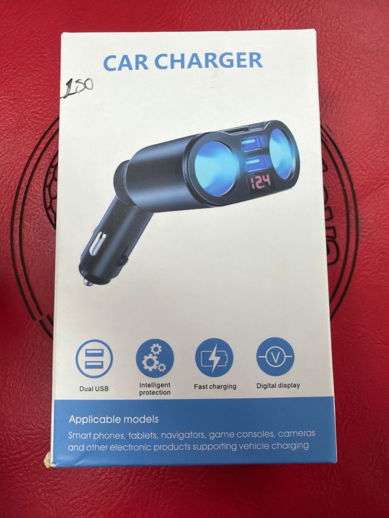 CARGADOR DE CARRO CAR CHARGER DUAL USB
