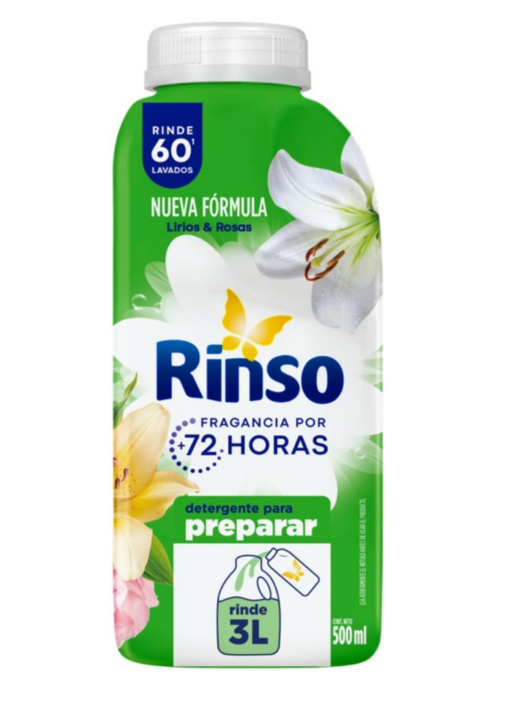 Detergente Rinso para preparar