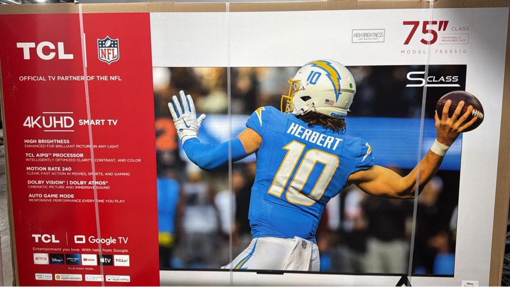 TCL TV 75" 4K UHD