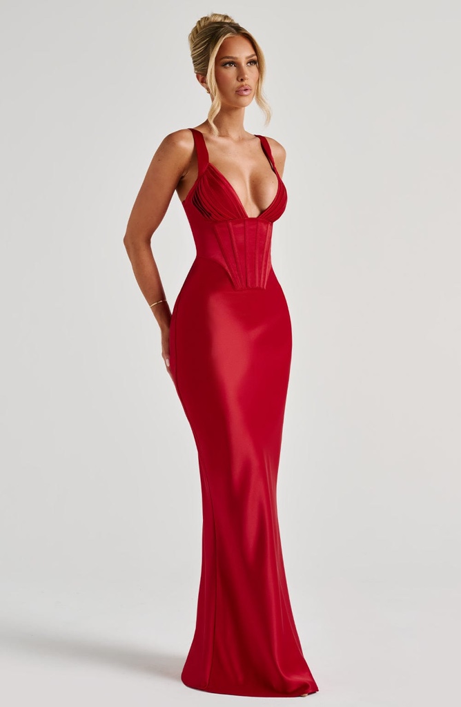Maxi Dress Shae Red By Babyboo