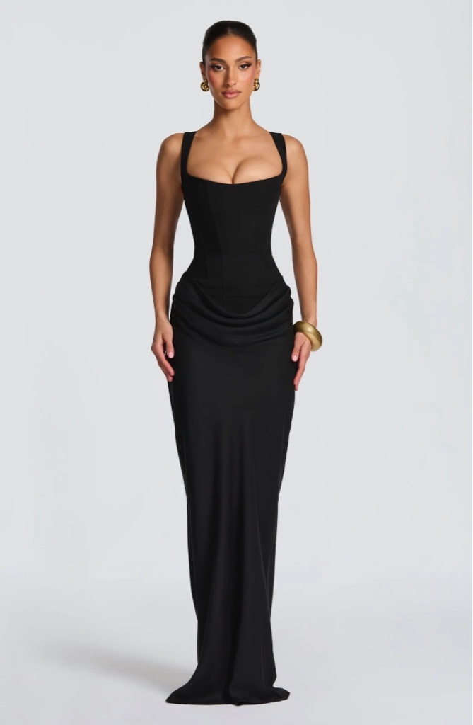 Maxi Dress Cornelia Black By Babyboo