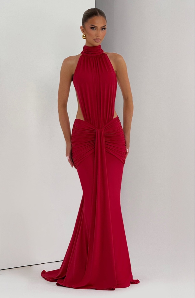 Maxi Dress Thekla Red By Babyboo