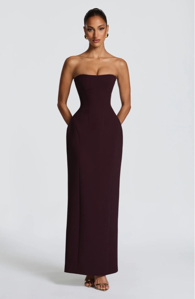 Maxi Dress Plum By Babyboo