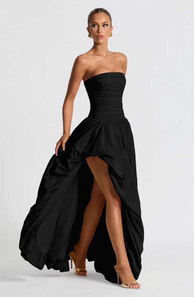 Maxi Dress Tono Black By Babyboo