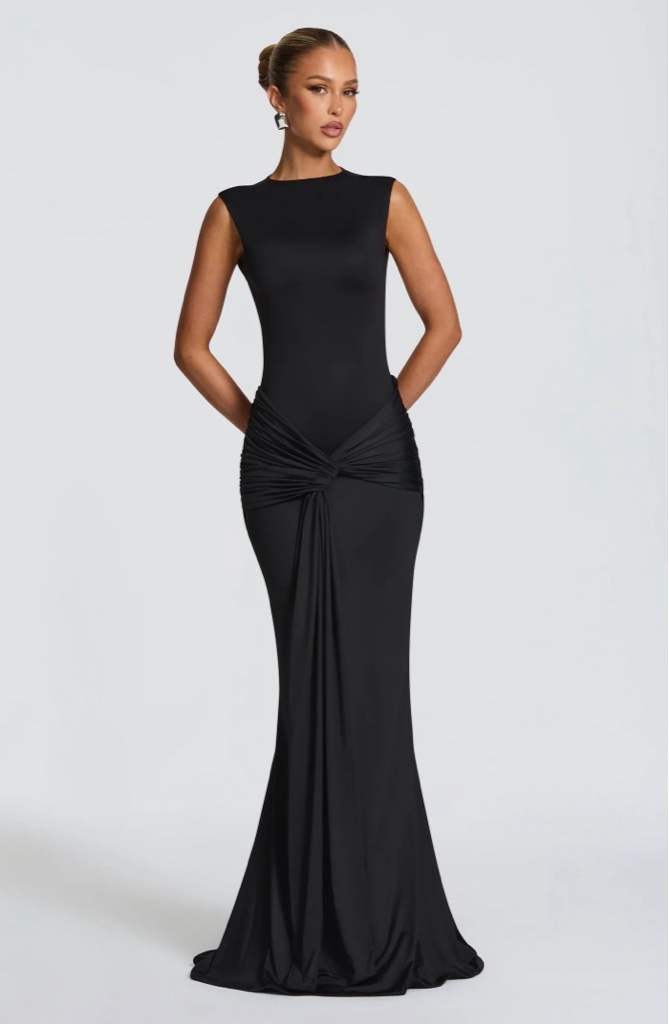 Maxi Dress Lorenza Black By Babyboo
