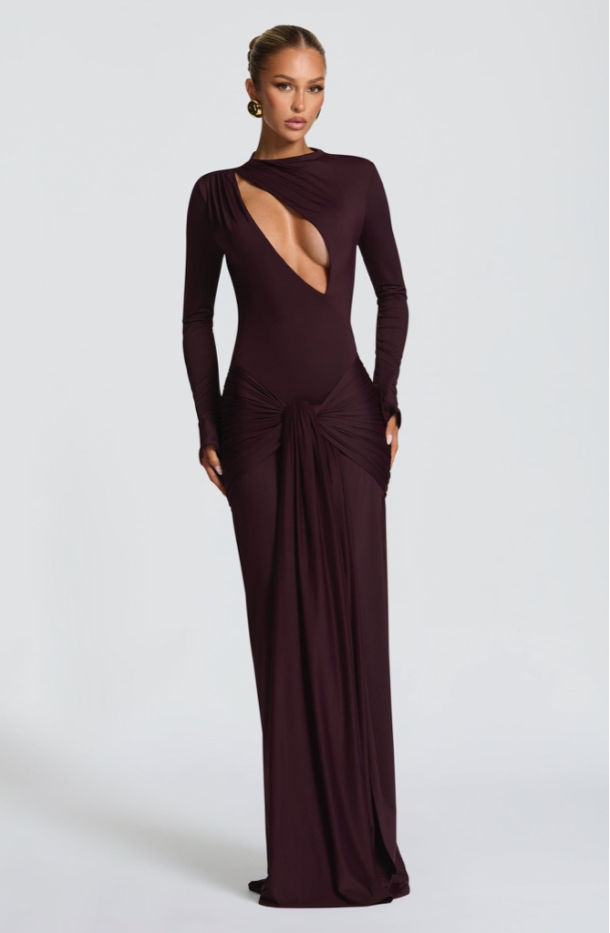 Maxi Dress Tahnee Plum By Babyboo