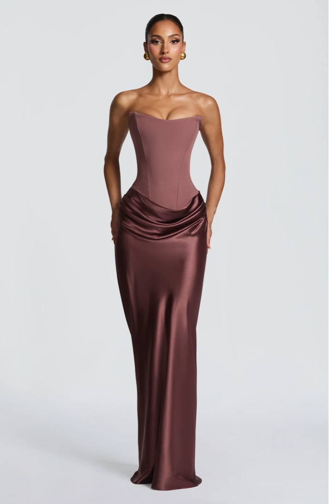 Maxi Dress Maggie Dusty Rose By Babyboo