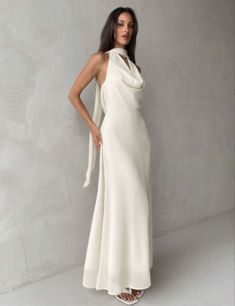 Maxi Dress Albaricoque en Chiffon