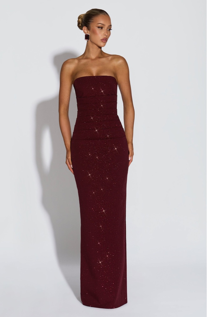 Maxi Dress Pandra Wine By Babyboo