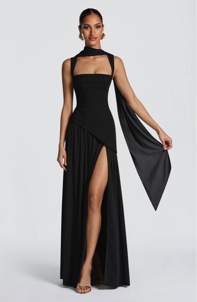 Maxi Dress Tullulah Black By Babyboo