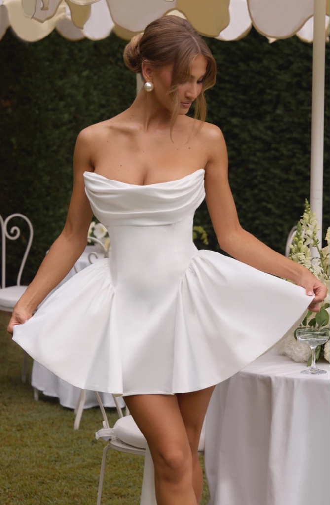 Mini Dress Trinity Ivory By Babyboo