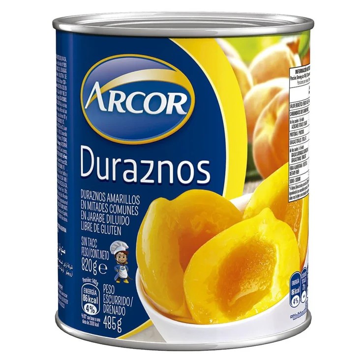 Lata de durazno