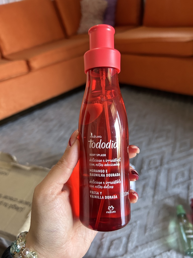 Body Splash fresa y vainilla dorada