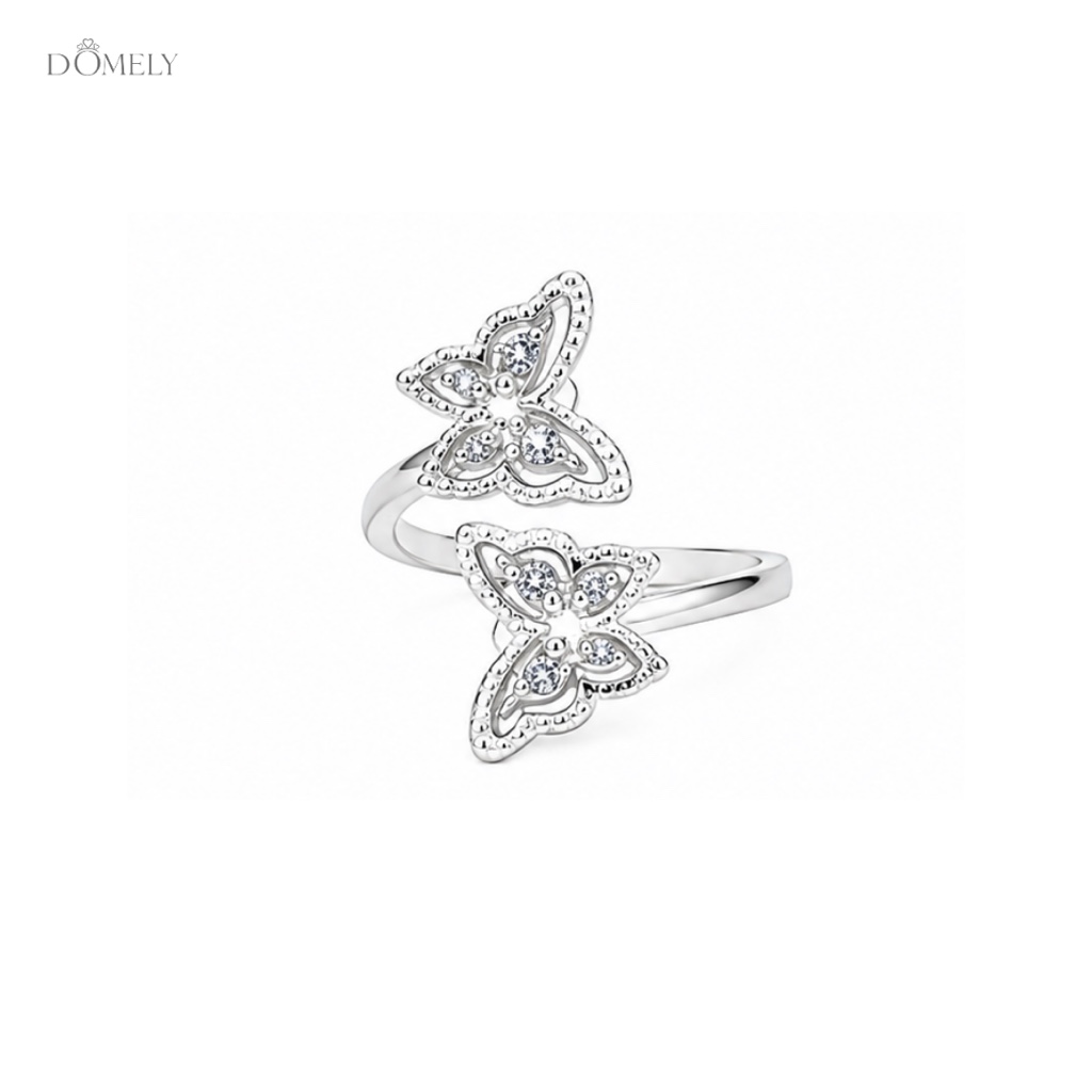 Z-Anillo Doble Mariposa