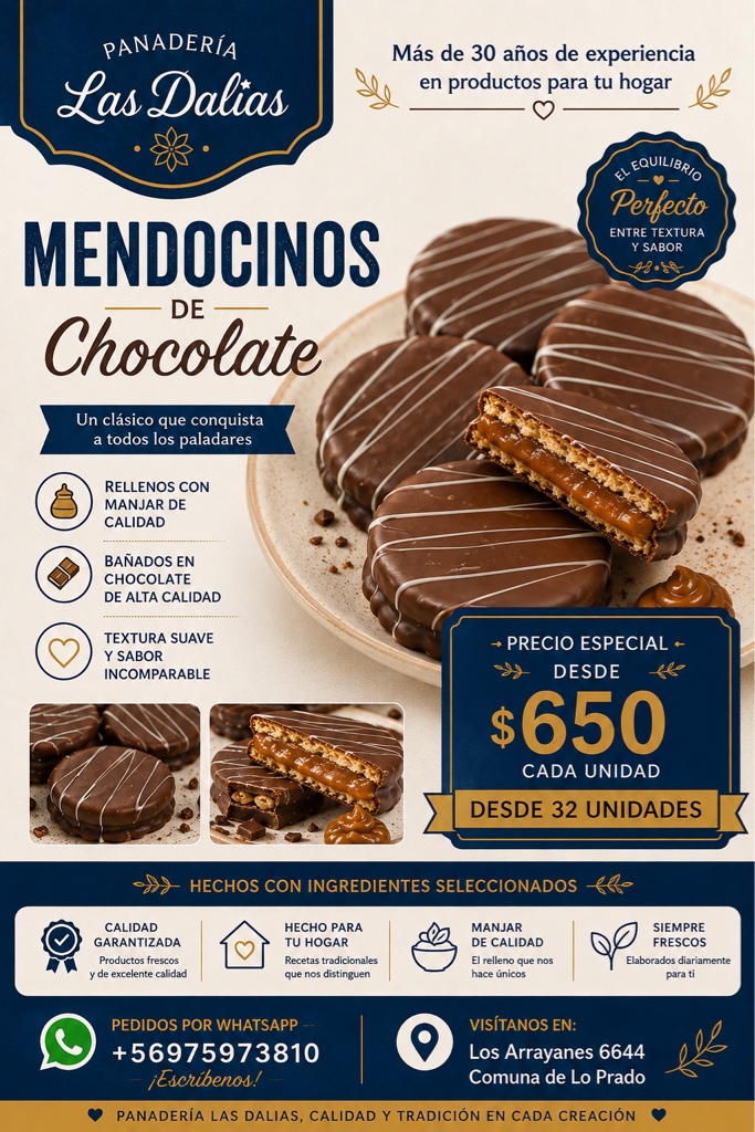 Mendocinos de chocolate