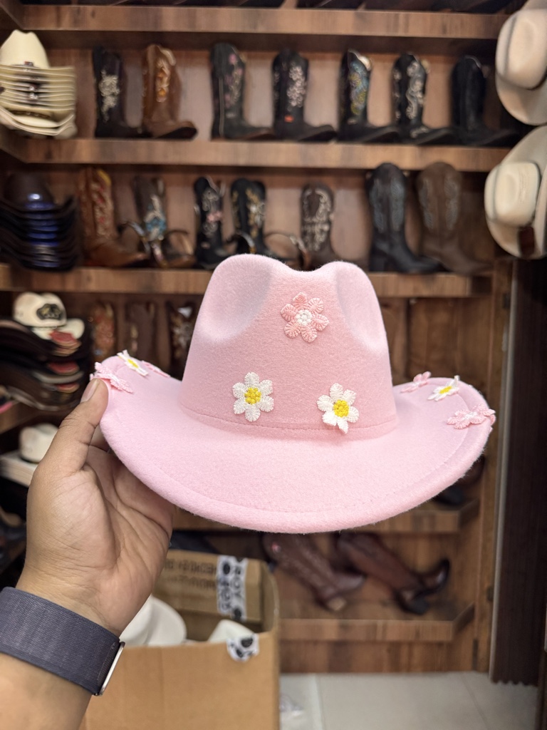 Sombrero vaquero rosa