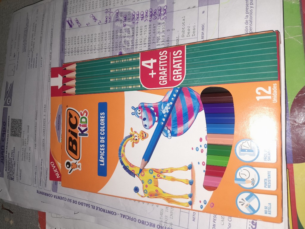 Colores + 4 lapices