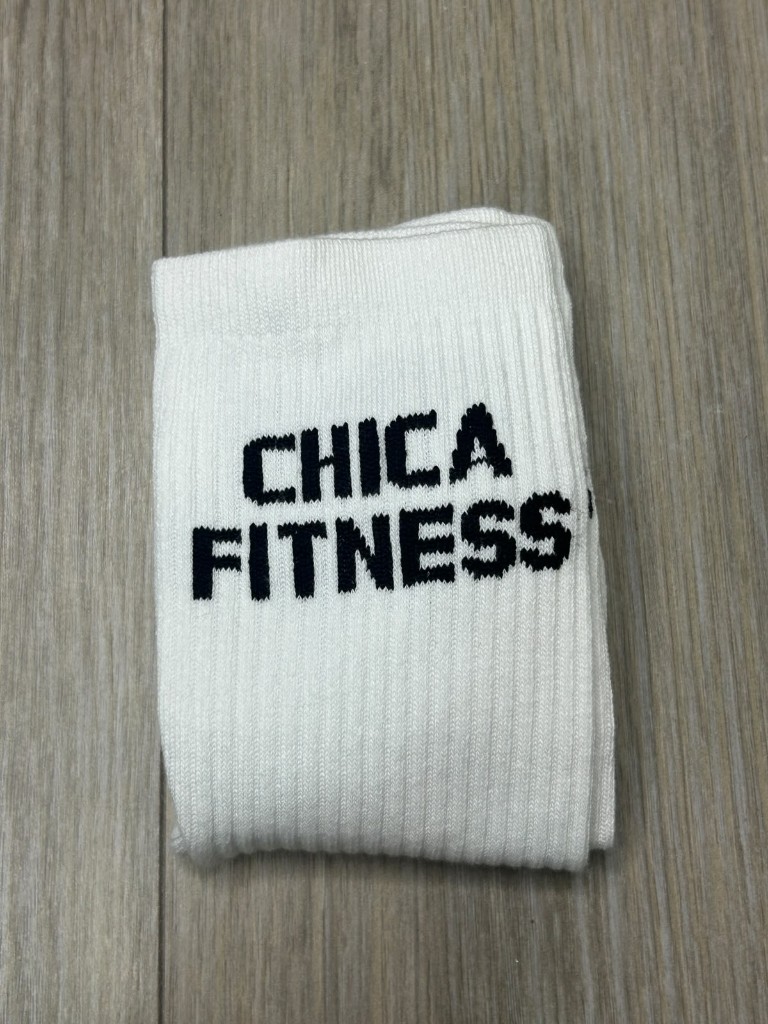 Chica Fitness calcetas blancas