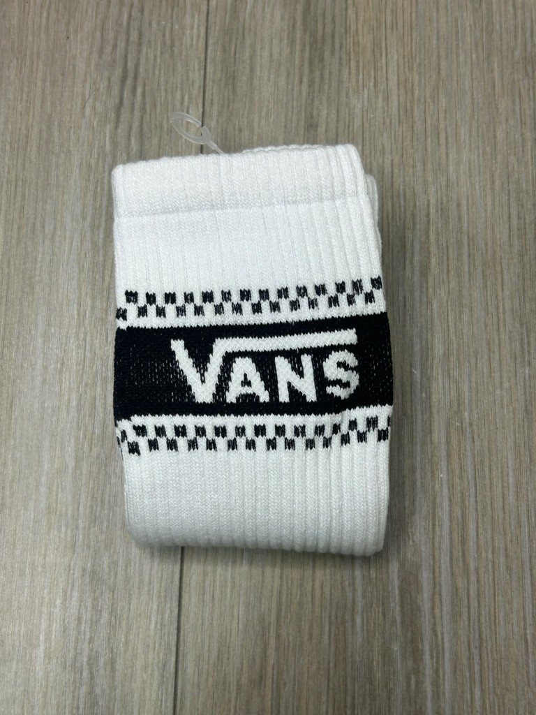 Vans calcetines blancos logo negro