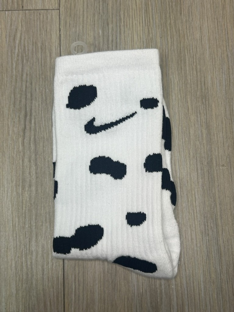 Nike medias blancas estampadas