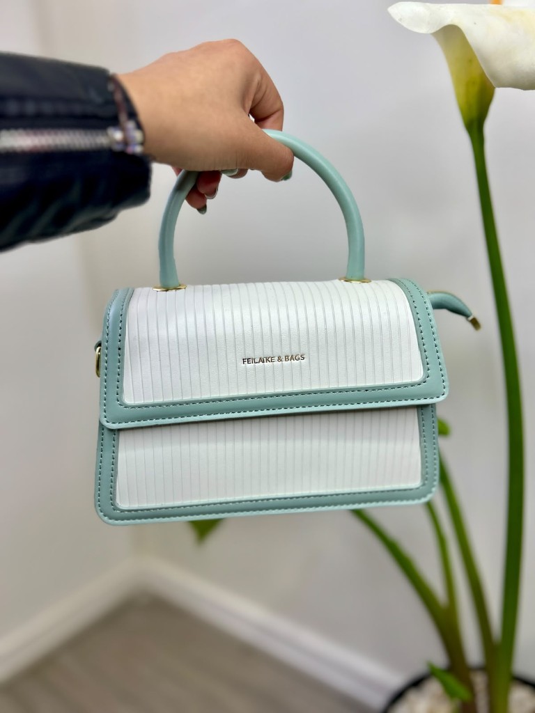 Cartera bolso verde menta