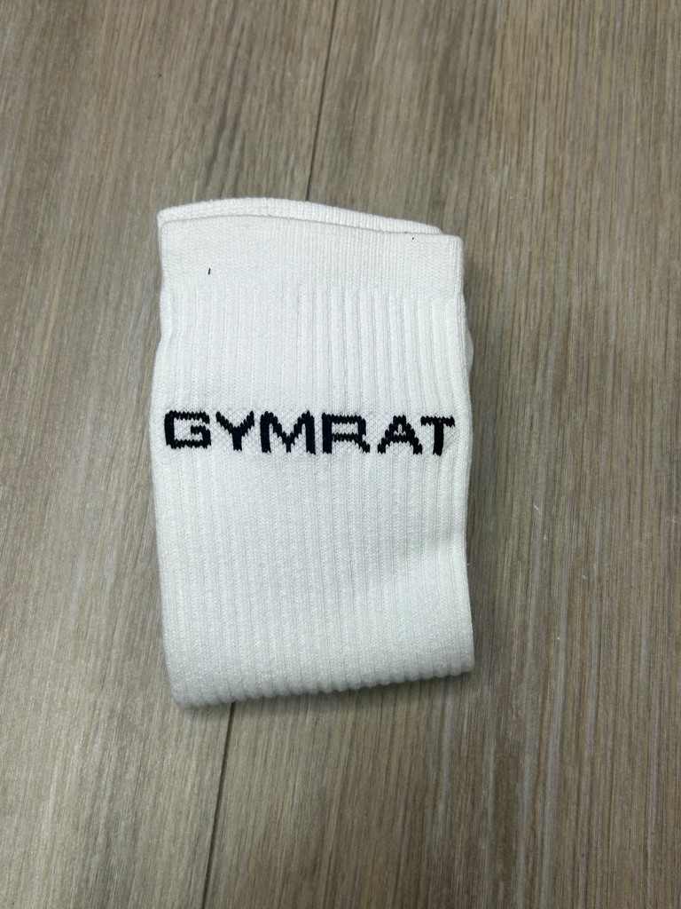 GYMRAT calcetin blanco