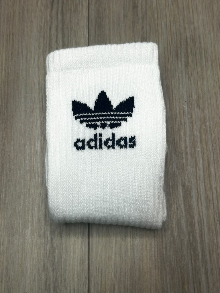 adidas calcetines blancos logo negro