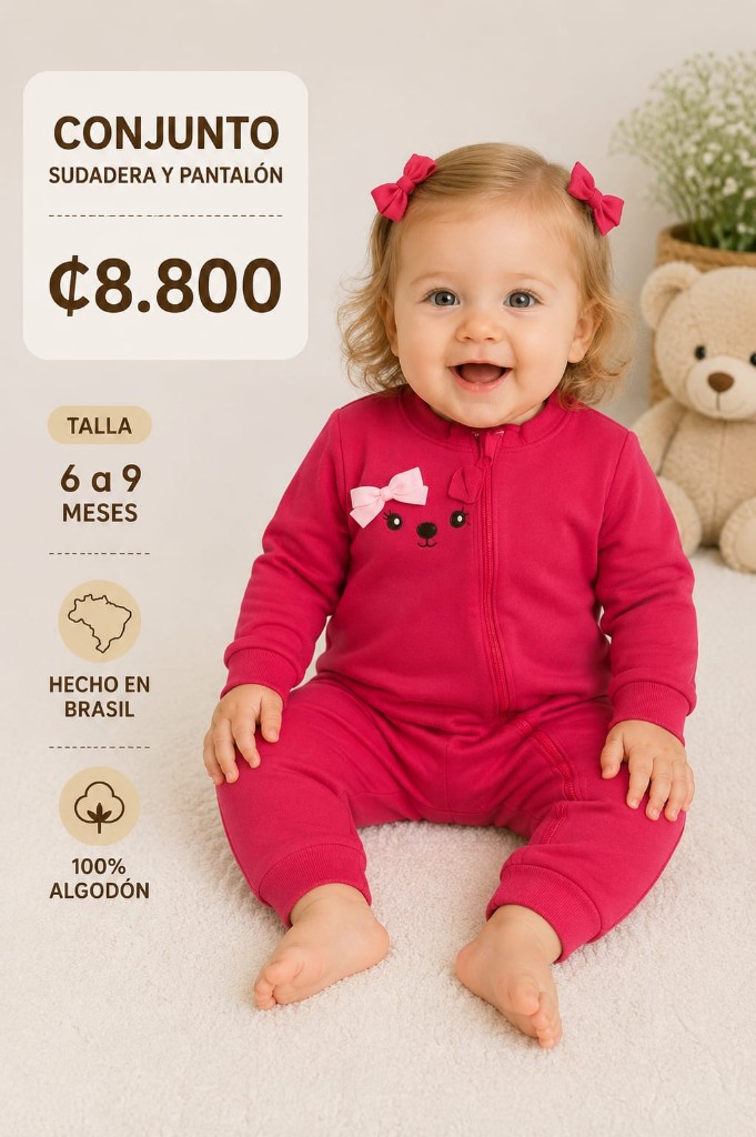 Pijama polar 1 pieza talla 6-9 meses