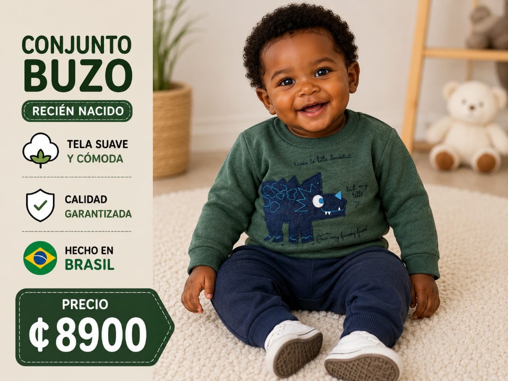 Conjunto buzo, 6 a 9 meses